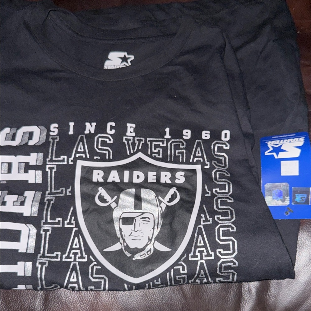 STARTER Men's Black Las Vegas Raiders Tee
